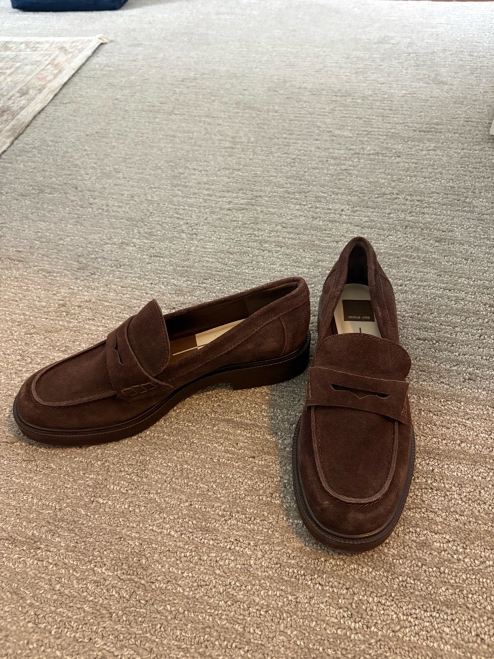 Dolce Vita Tiggy Loafers Brown Suede